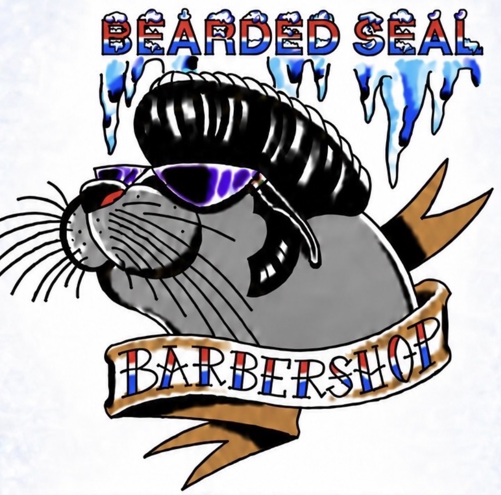 Logo-Bearded Seal Barbershop